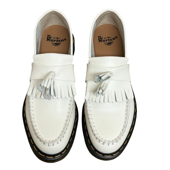 Dr. Martens Shoes - DR.MARTENS ADRIAN YELLOW STITCH LEATHER TASSEL LOAFERS Women Sz 11